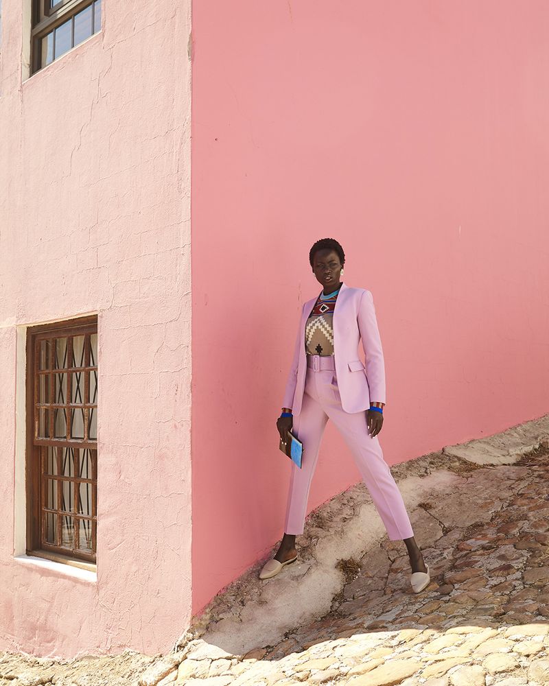 © Heidi Rondak - Earrings: Lichen & Leaf Cardigan: Maxhosa Suit: vintage Clutch: Thalia Strates Shoes: Hannah Lavery