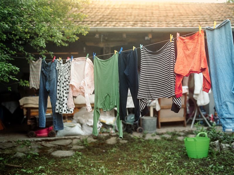 © Nikola Saev - Laundry rope, after rain, Easter Holidays