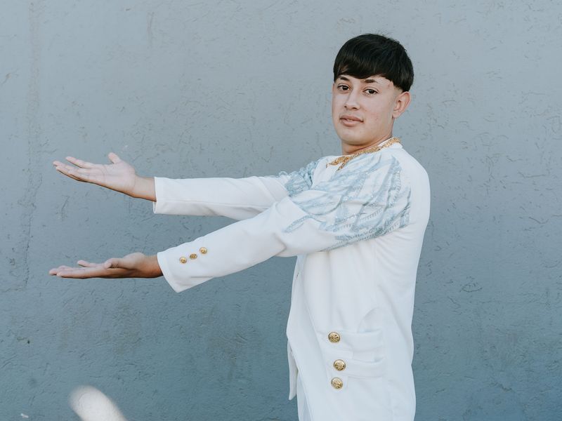 © Almendra Fantilli - Portrait of a young dancer from the Macadesh dance group at Ministerio Templo La Hermosa church, Córdoba, Argentina, 2024