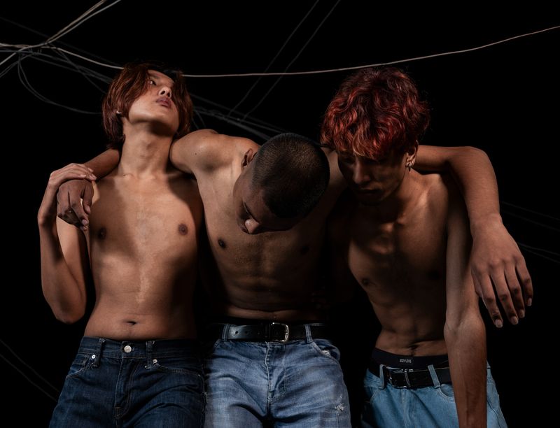 © Arhant Shrestha - My friend Anish being supported by two other friends.