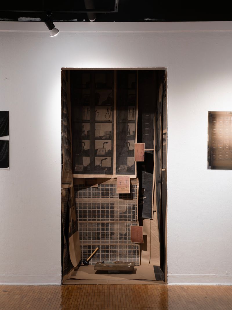 © Zhu Gaocanyue - Installation view, Inkjet prints of various scales, 2024, Providence, RI.