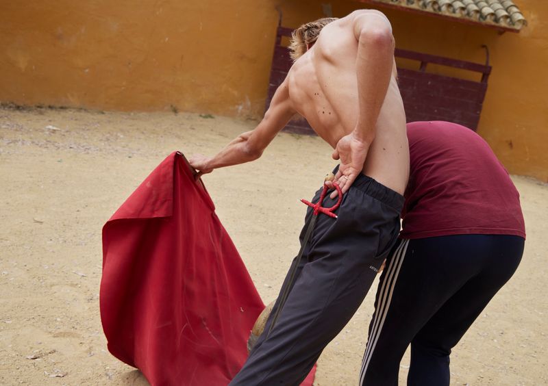 © Sophie Ebrard - Faena work; sword and muleta in hand