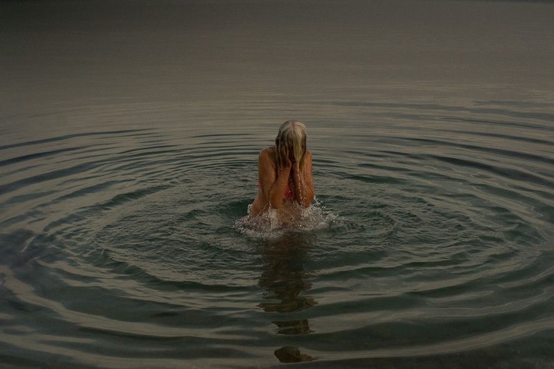 © Stanislava Novgorodtseva - Bather at the city beach. Yevpatoria city
