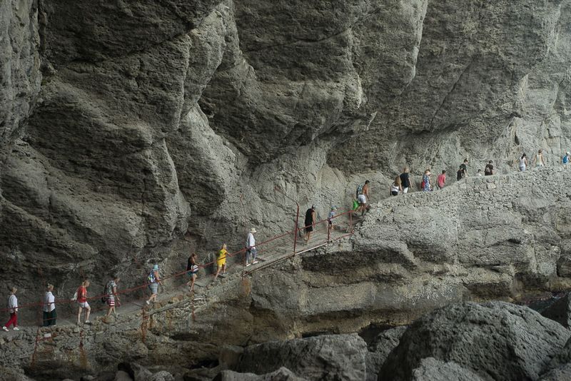 © Stanislava Novgorodtseva - The Golitsyn trail is one of the most popular hiking trails in the Crimea. The Village Novy Svet