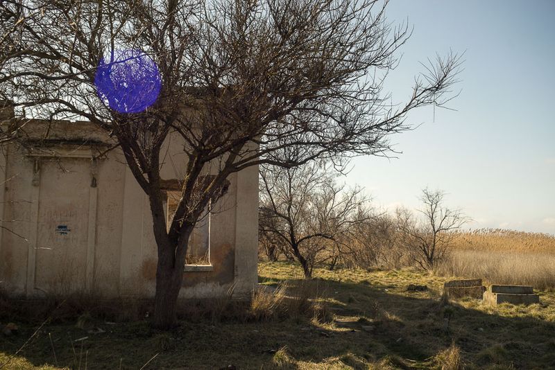© Stanislava Novgorodtseva - Abandoned sanatorium on the shore of Lake Mainaki. Many buildings on the peninsula are abandoned or unfinished. Yevpatoria