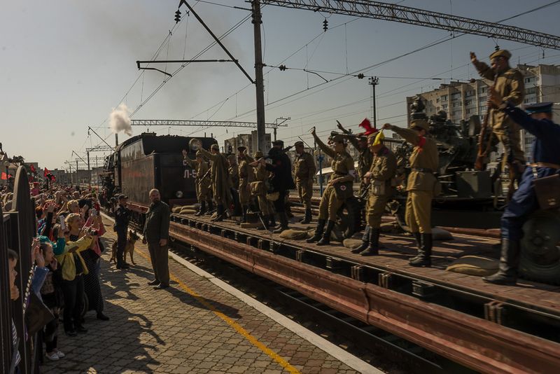 © Stanislava Novgorodtseva - Celebration of the liberation of the city of Yevpatoria from the German troops in the Second World War. Yevpatoria city