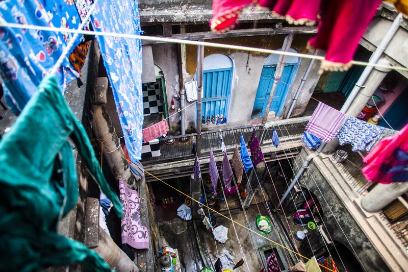 © Chiara Ferronato - One of Sonagachi brothels as seen from above.