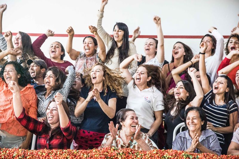 © Marlena Waldthausen - The women are recording a support video for PT (worker´s party) before the last elections