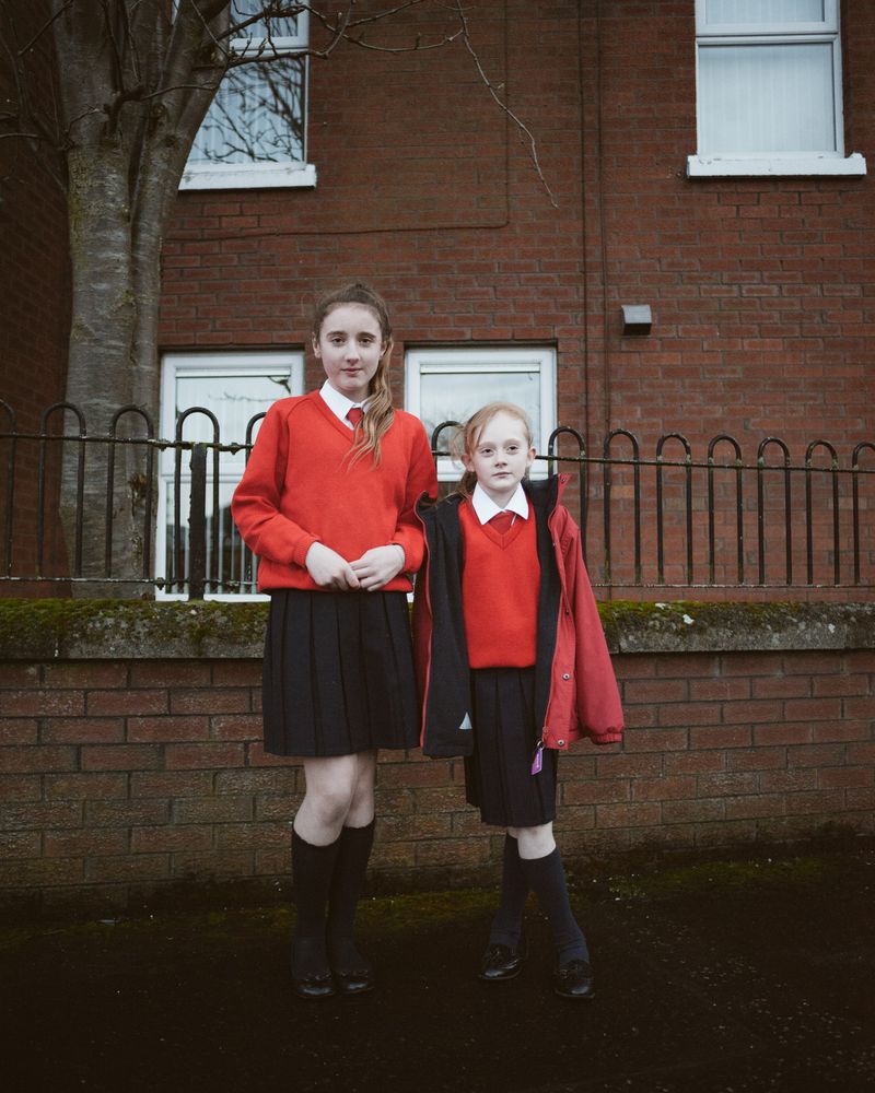 © Jens Schwarz - Sisters, Herbert St, Catholic Irish Republican Ardoyne area, Belfast, Northern Ireland 03/2017