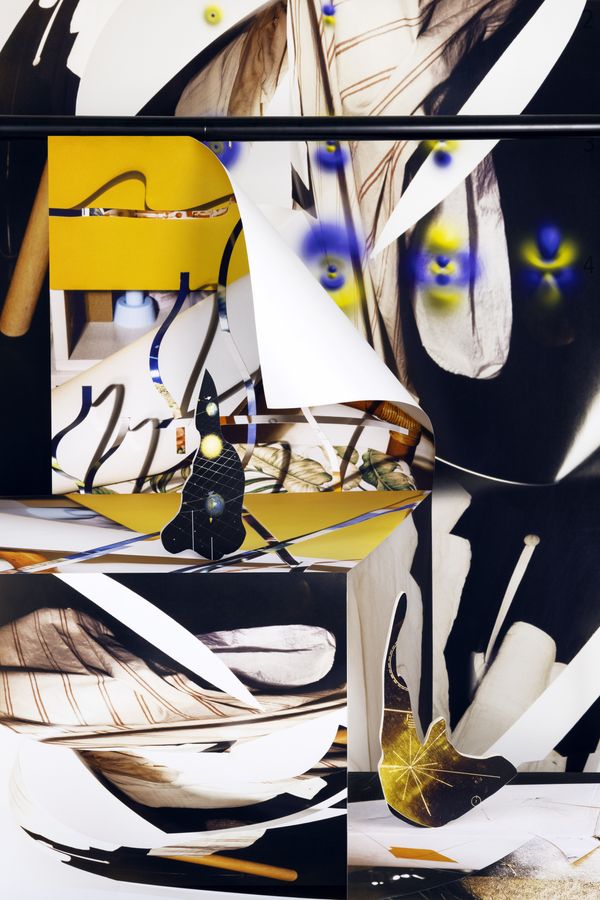 © Kehan Lai - Softly Amorphous (striped dress, atomic orbitals, Voyager Golden Record), 2023