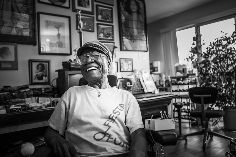 © JANICE MILHEM - Lee Canady, 84 years old. Former businessman and owner of Lee's Monroe Music downtown Detroit.