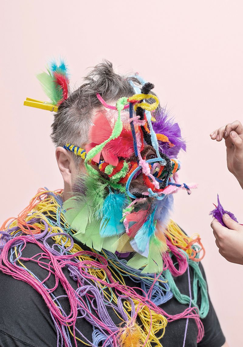 © Michalina Kacperak - Untitled #2 (Painted bird)/ 2021 - the very first photograph of my father in this project.