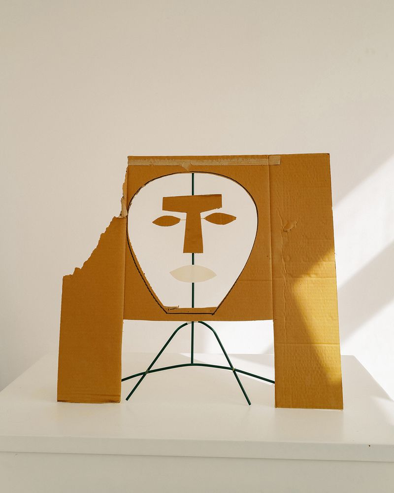 © Nikita Lukyanov - a cardboard mask / cardboard and paper