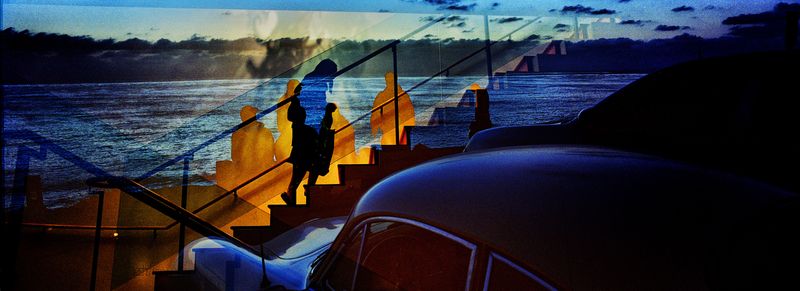 © Wen Hang Lin - Follow the Amber Pacific to the Place I Miss, In-Camera Double Exposure, Digital C-Print, 55" x 20", Edition 1 of 5