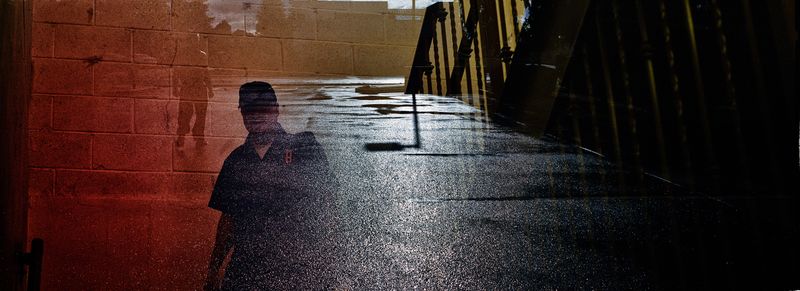 © Wen Hang Lin - They Are Lurking in the Dark, Watching You, In-Camera Double Exposure, Digital C-Print, 55" x 20", Edition 1 of 5