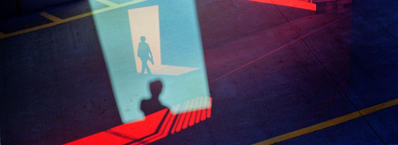 © Wen Hang Lin - Blue Shadow Behind Everything Dazzling, In-Camera Double Exposure, Digital C-Print, 55" x 20", Edition 1 of 5