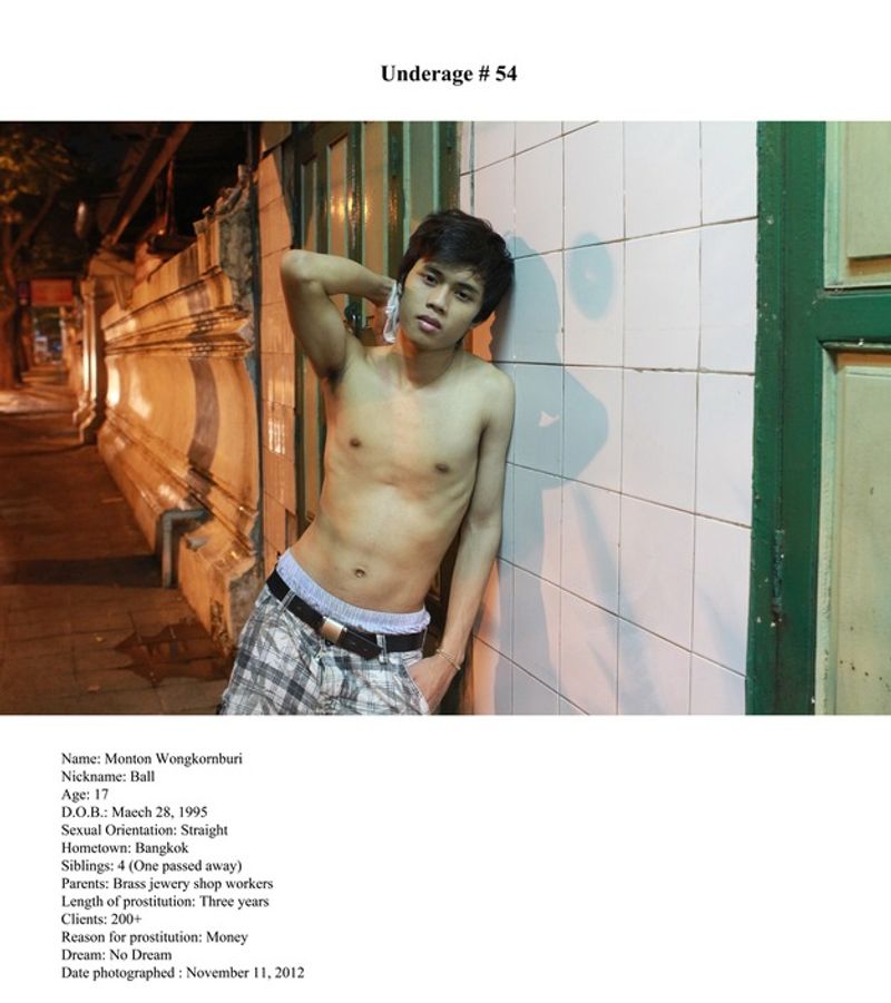 © Ohm Phanphiroj - Image from the underage photography project