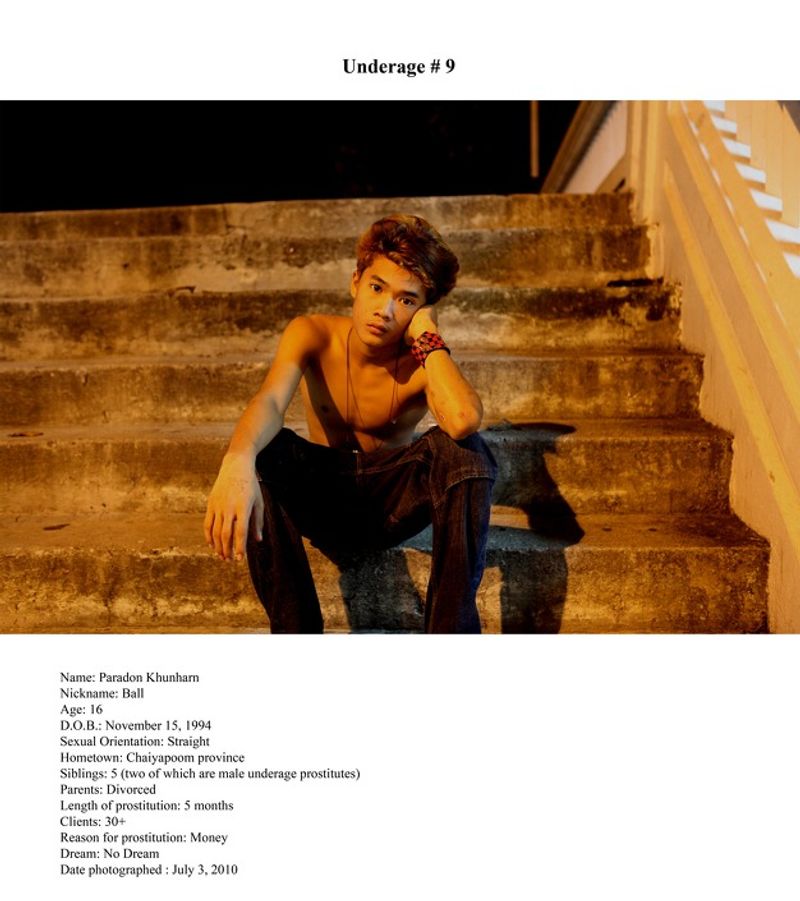 © Ohm Phanphiroj - Image from the underage photography project