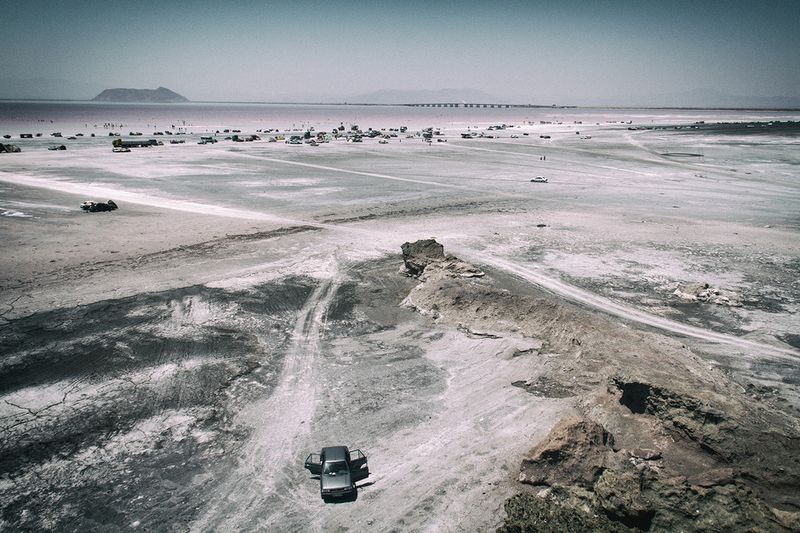 © Farshid Tighehsaz - A view of Urmia lake from above “Gamich Island”, one of the 9 big islands of the lake.On 29 July 2011.
