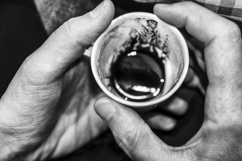 © Farshid Tighehsaz - Coffee Tale, tell me my future. Now-days, girls in cafes are looking for their future in their coffee cup. Tabriz, Iran.