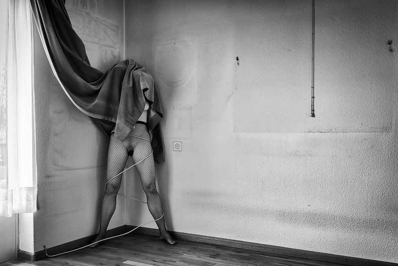 © Henriette van Gasteren - It's me in the corner: Woman is the pig of the world (self-portrait)