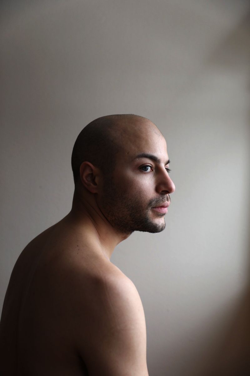 © Lior Allay - Masculinity Study: How to Touch without Touching - Subject: Straight cis-het-male ally & immigrant - Detroit, MI