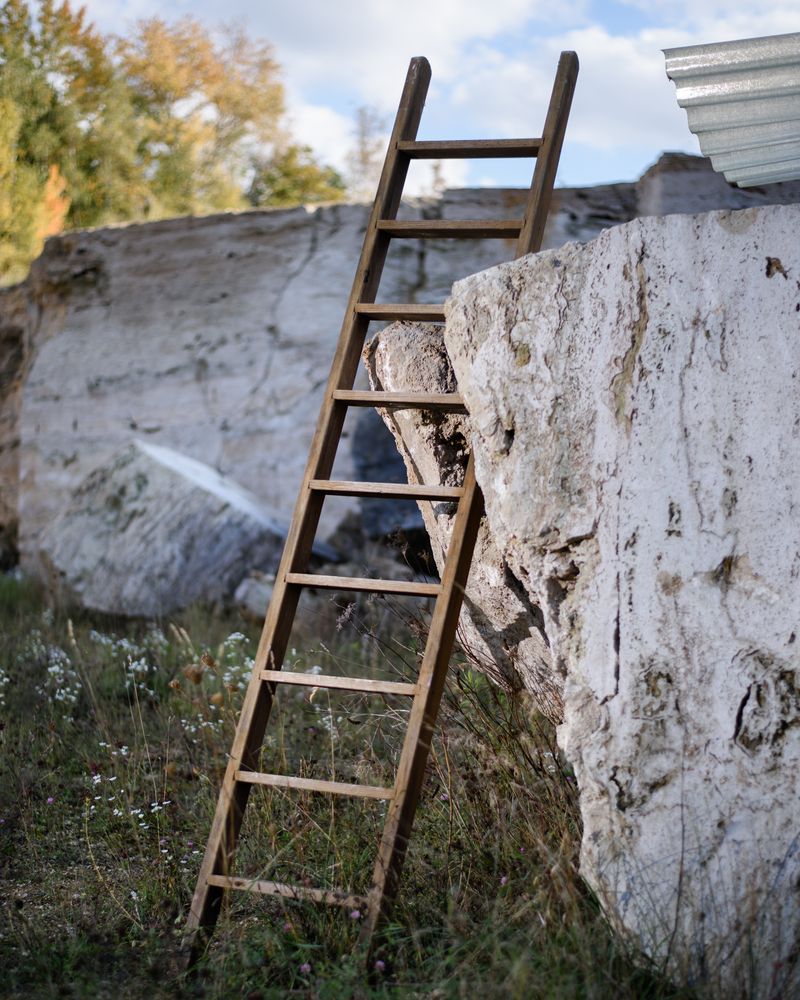 © Justus Lemm - Ladder, Travertine quarry in Ehringsdorf, Germany