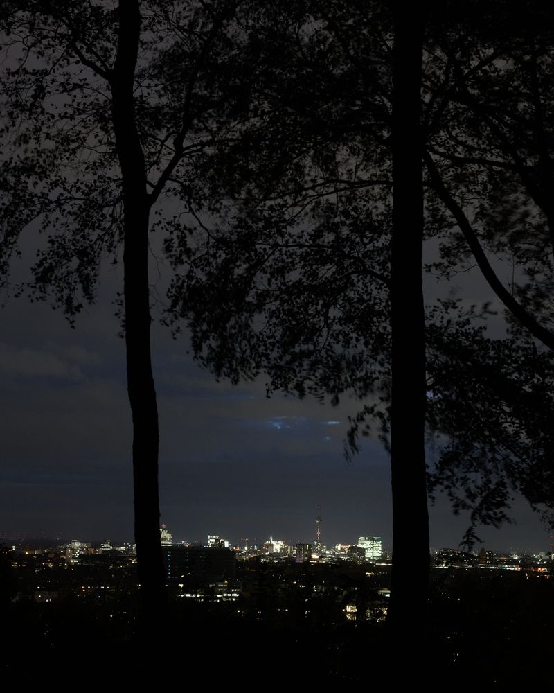 © Justus Lemm - Düsseldorf at night, the capital of North Rheine Westfalia is situated a few Kilometers from the Neander ValleyGermany
