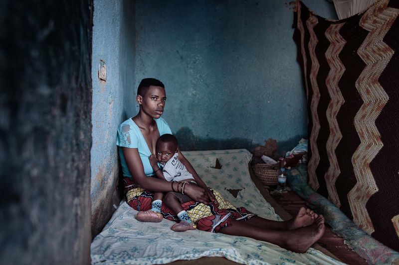 © Carol Allen Storey - Image from the OUT OF THE SHADOWS - shamed teen mothers photography project