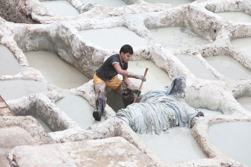© Mehdi Maciej Benembarek - Image from the The ancient tanneries of fes, Morocco photography project