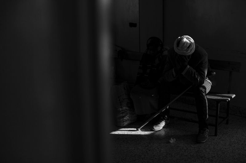 © Carlo Perazzolo - Families with children waits to be called for heart's screening exams in Orotta Hospital (Asmara)