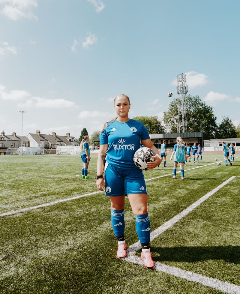 © Kathryn Wood - Maisie Goddard, footballer & retail assistant at an agricultural supplies shop.