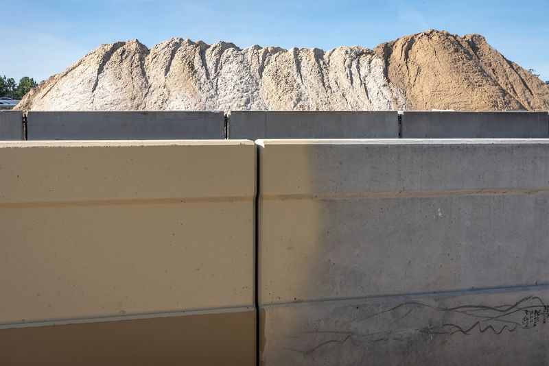 © Steven Benson - Painting concrete to match the landscape.
