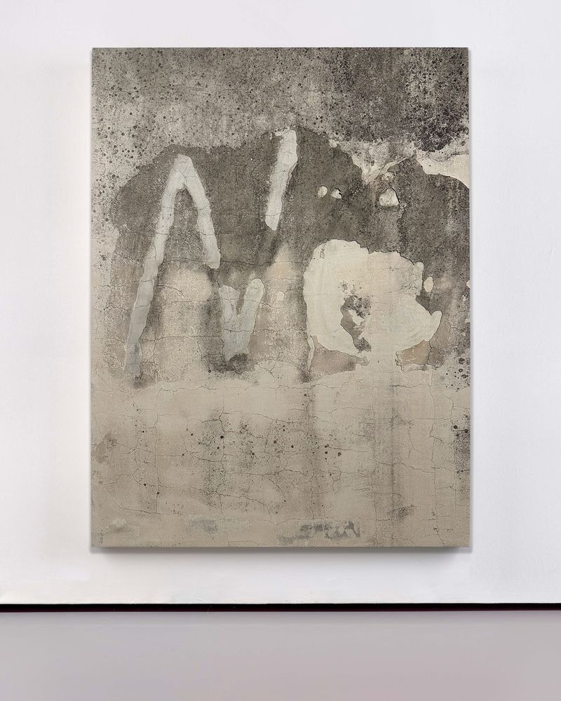 © Luca Massaro - No, Gibellina - Latex on unprimed linen canvas 180x125x5cm