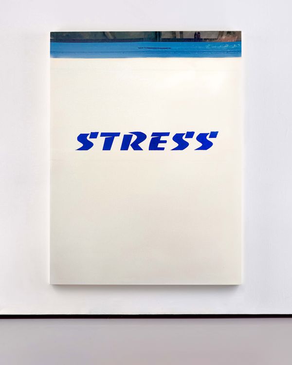 © Luca Massaro - Stress, San Fruttuoso - Latex on unprimed linen canvas 180x125x5cm