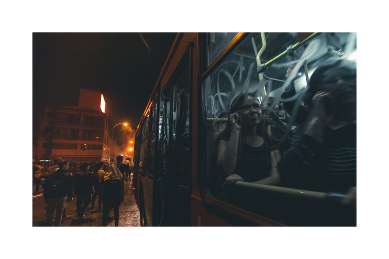 © Matias Cortez - October 18th, first night of the social outbreak