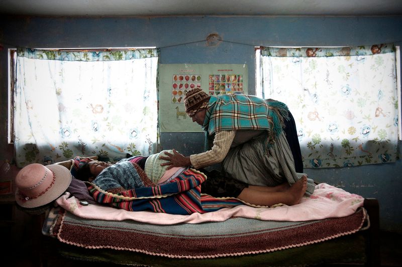 © Olmo Calvo - Image from the Aymara´s births in Patacamaya photography project