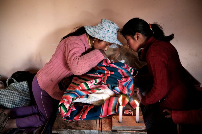 © Olmo Calvo - Image from the Aymara´s births in Patacamaya photography project