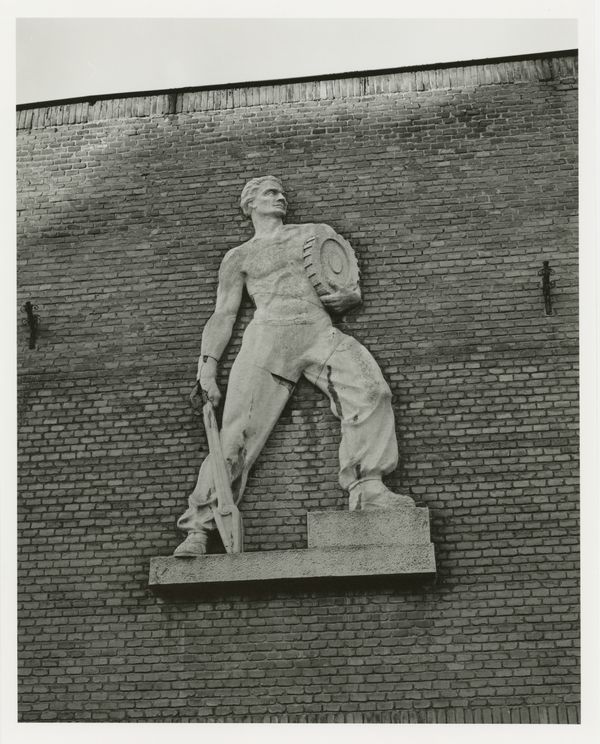 © Fromm Balázs - Relief of a worker - Ózd, Hungary - Cprint