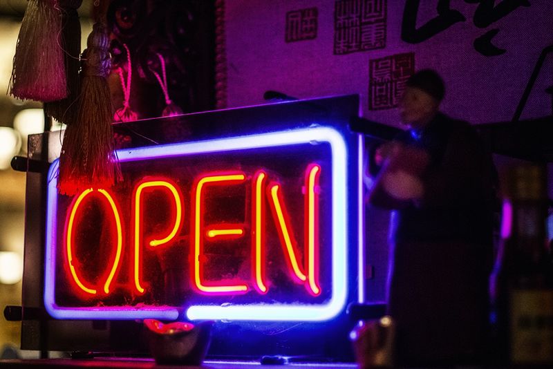 © Isabella Borrelli - The entrance to a girls' bar, a place where men can talk to young girls with a fixed entry cost.