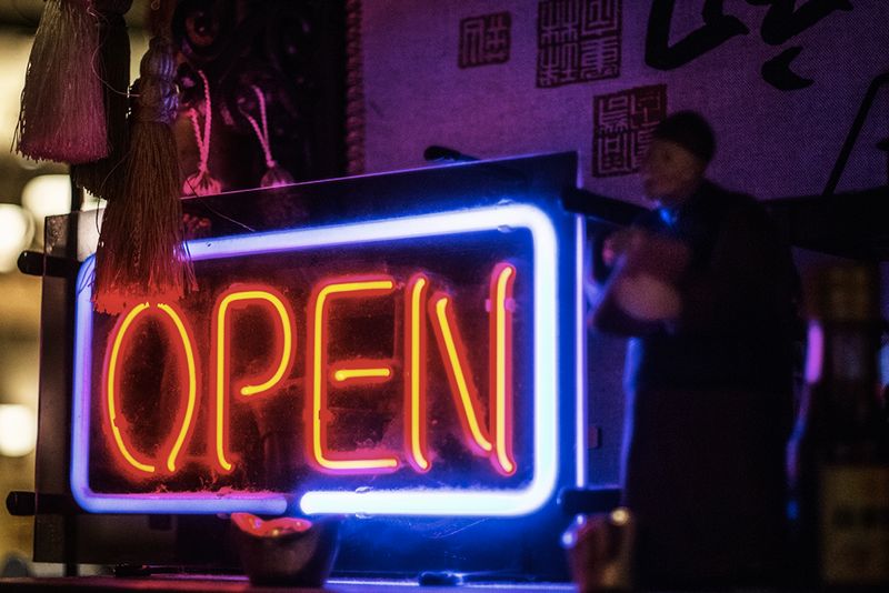 © Isabella Borrelli - The entrance to a girls' bar, a place where men can talk to young girls with a fixed entry cost.