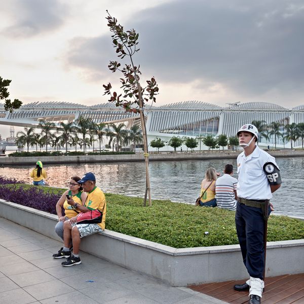 © Lara Ciarabellini - Rio de Janeiro (Brazil) – Supporters of the Brazilian national soccer team after the match Serbia – Brazil.