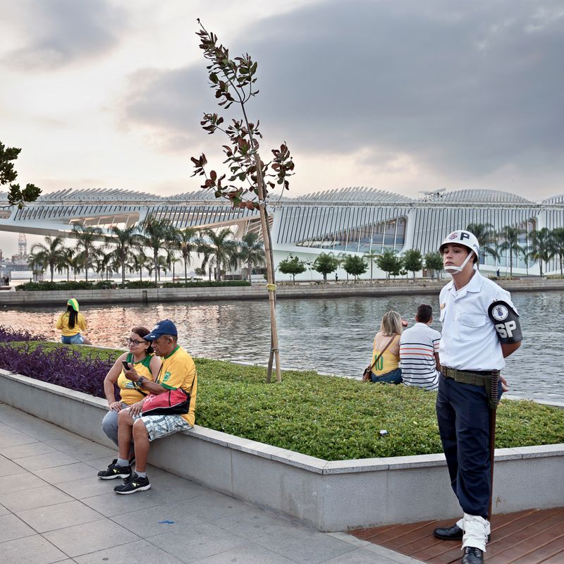 © Lara Ciarabellini - Rio de Janeiro (Brazil) – Supporters of the Brazilian national soccer team after the match Serbia – Brazil.