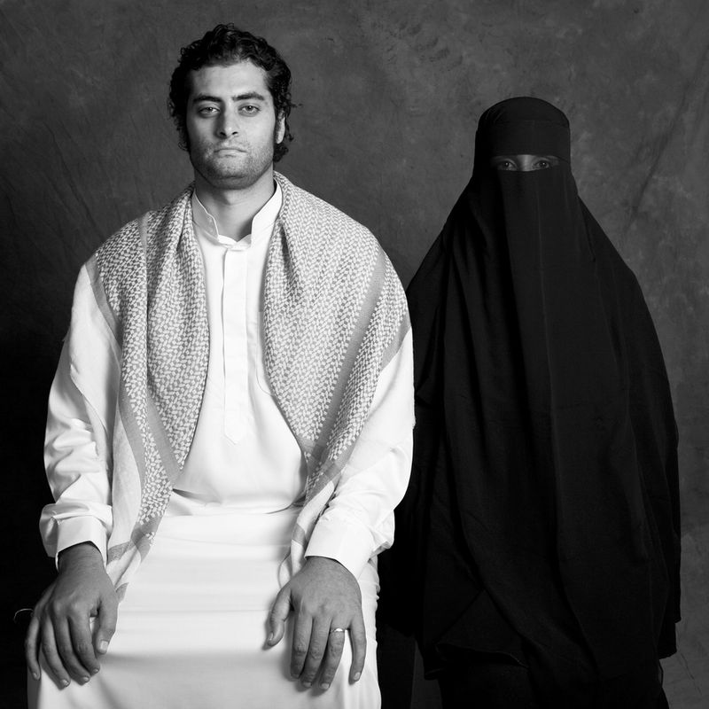 © Boushra Almutawakel - What If... comprised of 7 images, is the manifestation of my question, "What if the men were the ones who had to veil?"