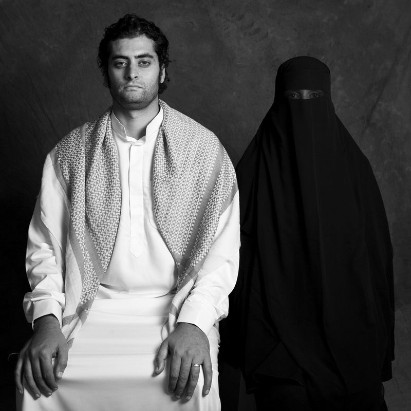 © Boushra Almutawakel - What If... comprised of 7 images, is the manifestation of my question, "What if the men were the ones who had to veil?"