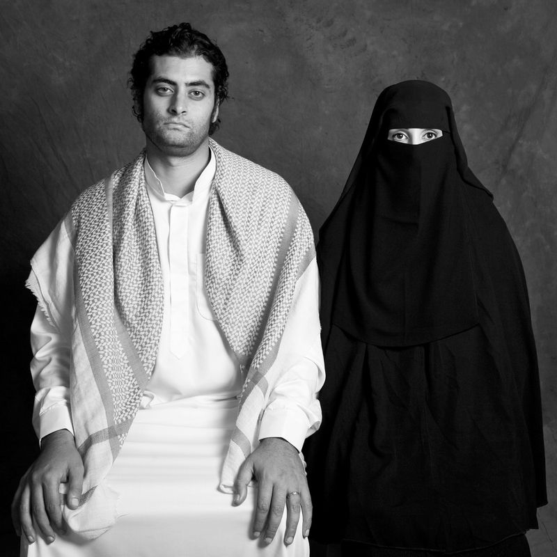 © Boushra Almutawakel - What If... comprised of 7 images, is the manifestation of my question, "What if the men were the ones who had to veil?"