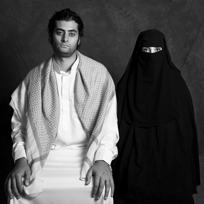 © Boushra Almutawakel - What If... comprised of 7 images, is the manifestation of my question, "What if the men were the ones who had to veil?"