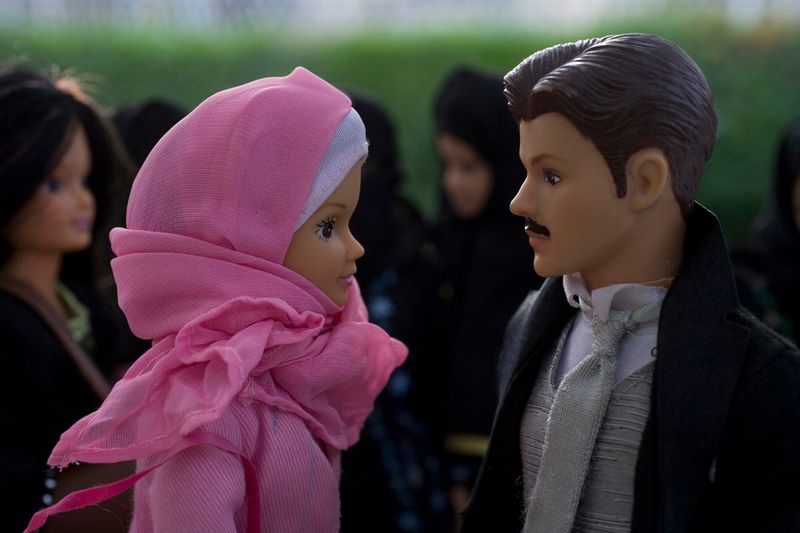 © Boushra Almutawakel - He approaches her and their eyes meet for the first time.....time stops. They talk