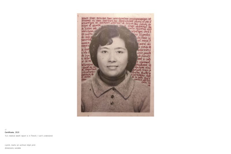 © Senjie Zhu - Certificate, 2019