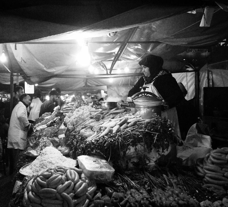 © Abigail Wells-Davies - No. 1 Food stall, main square.